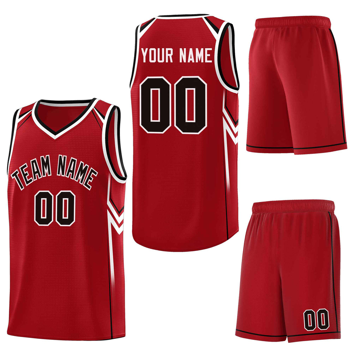 Custom Red Arrow Graffiti Pattern Sports Uniform Basketball Jersey