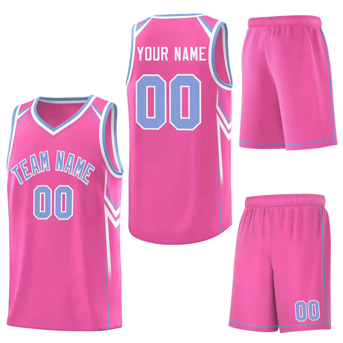 Custom Pink Arrow Graffiti Pattern Sports Uniform Basketball Jersey