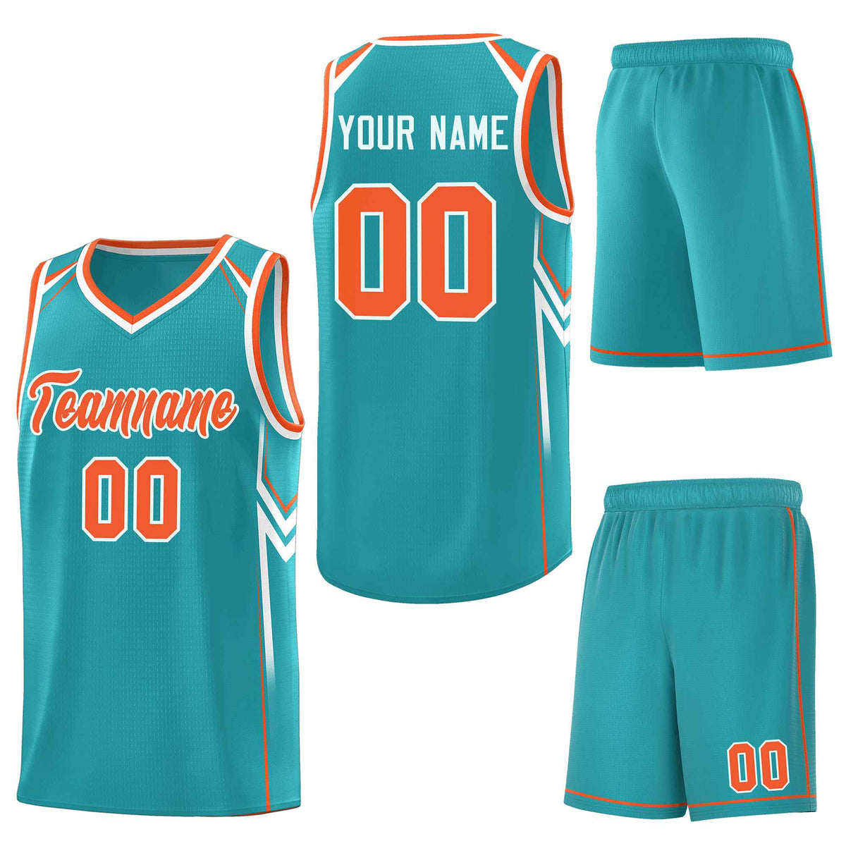 Custom Aqua Arrow Graffiti Pattern Sports Uniform Basketball Jersey