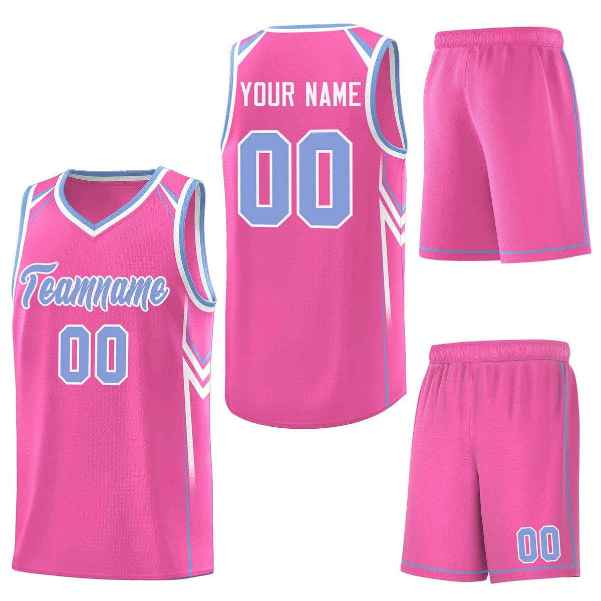 Custom Pink Arrow Graffiti Pattern Sports Uniform Basketball Jersey