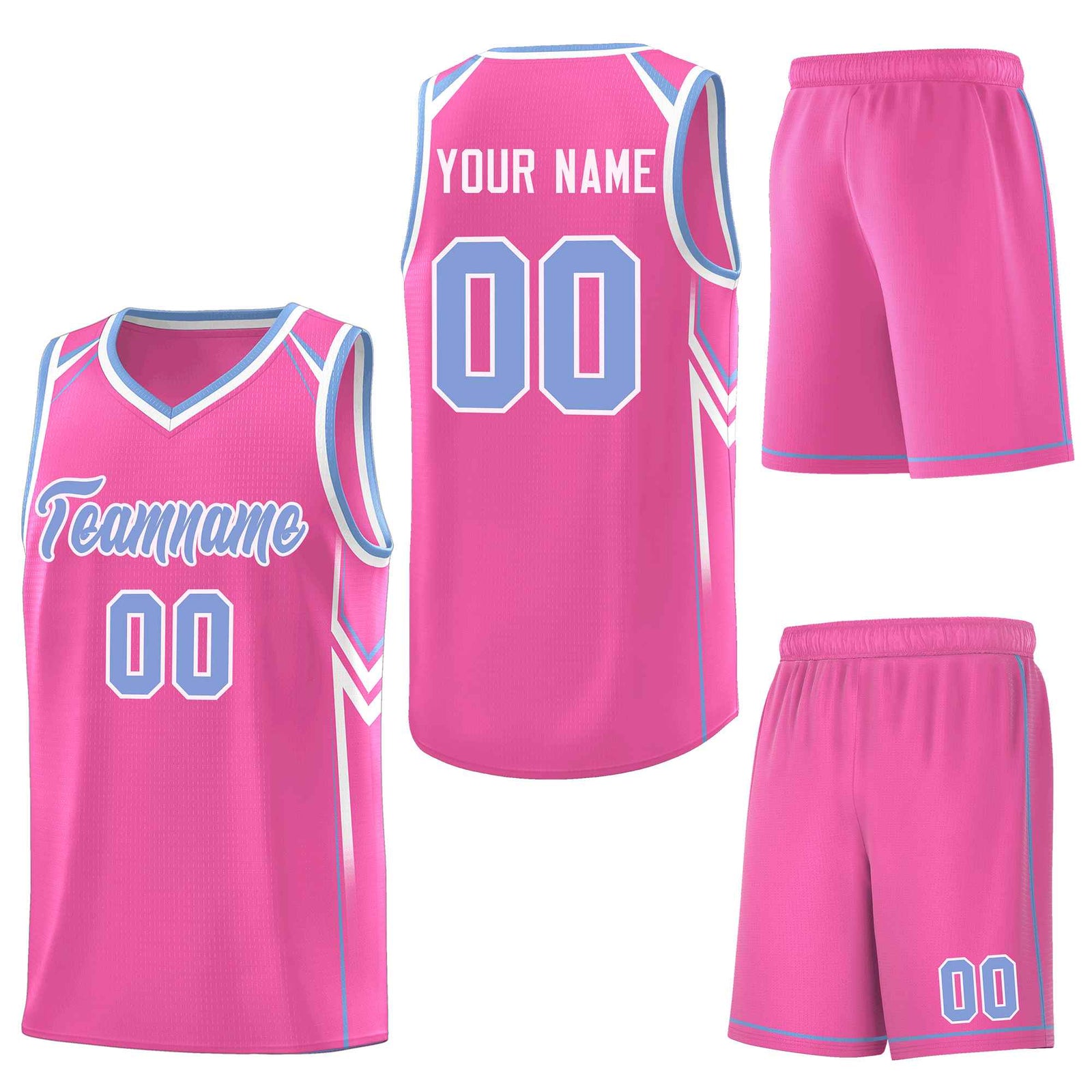 Custom Pink Arrow Graffiti Pattern Sports Uniform Basketball Jersey