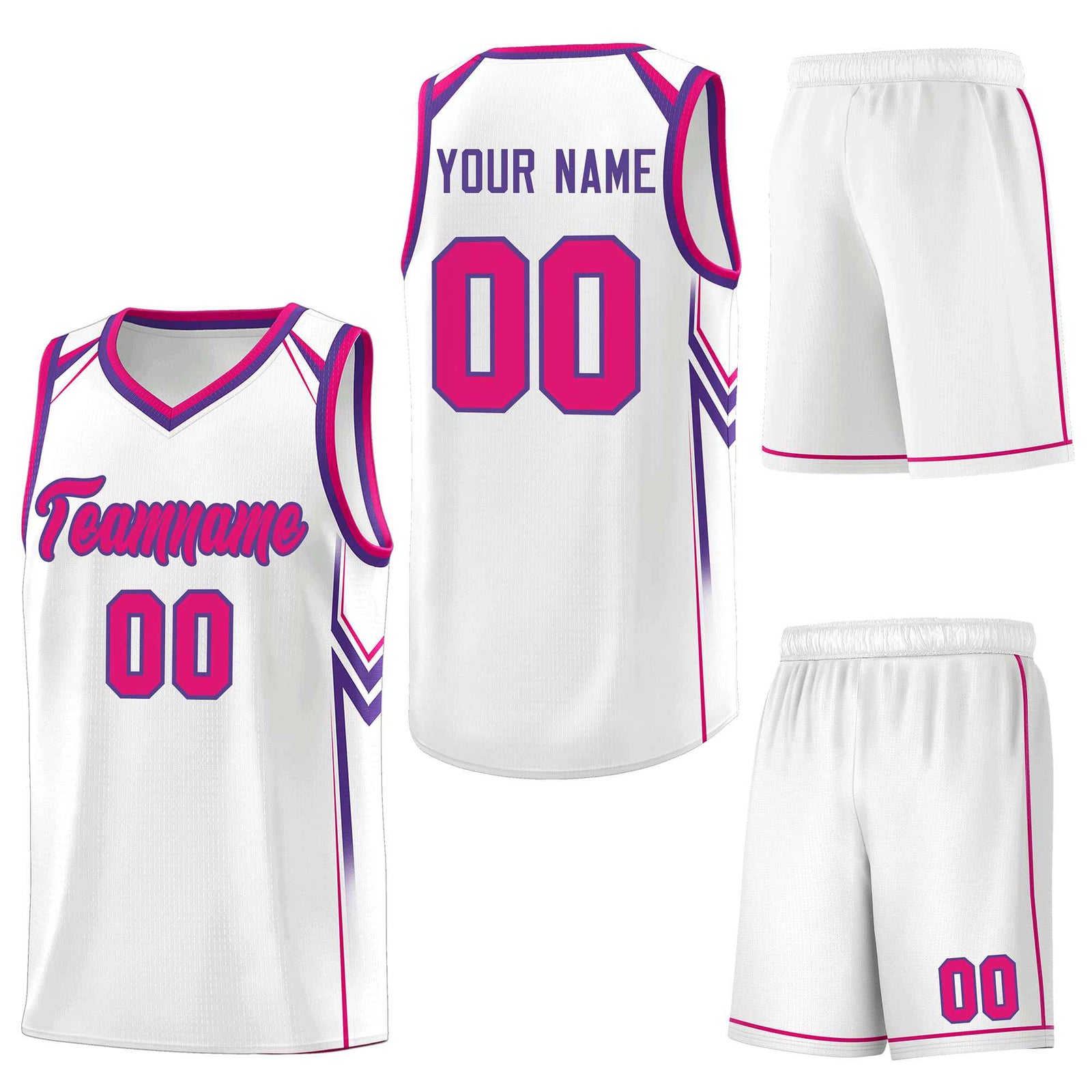 Custom White Arrow Graffiti Pattern Sports Uniform Basketball Jersey