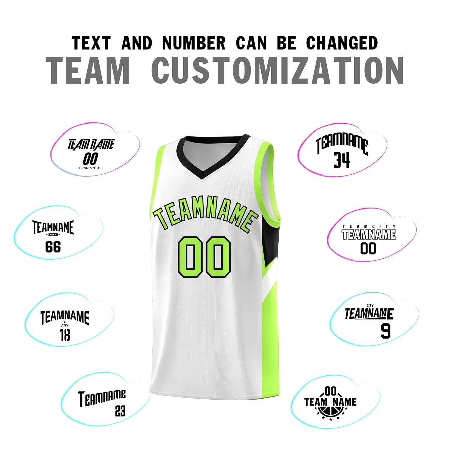 Custom White Black Side Design Sets Sports Uniform Basketball Jersey