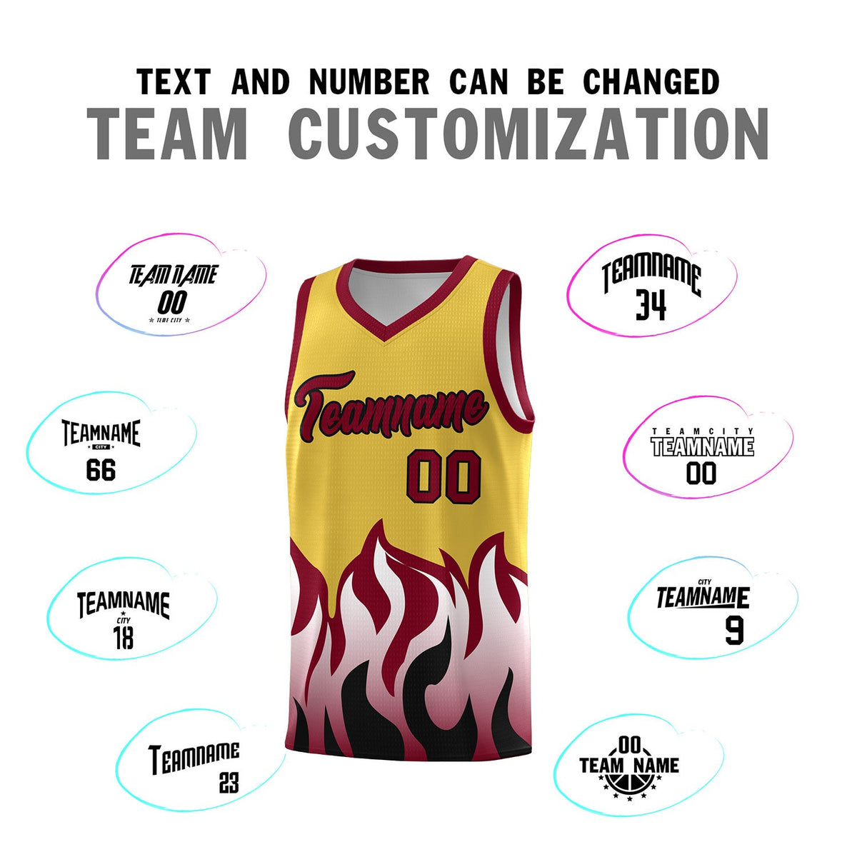 Custom Purple Crimson Hem Flame Pattern Fashion Sports Uniform Basketball jersey