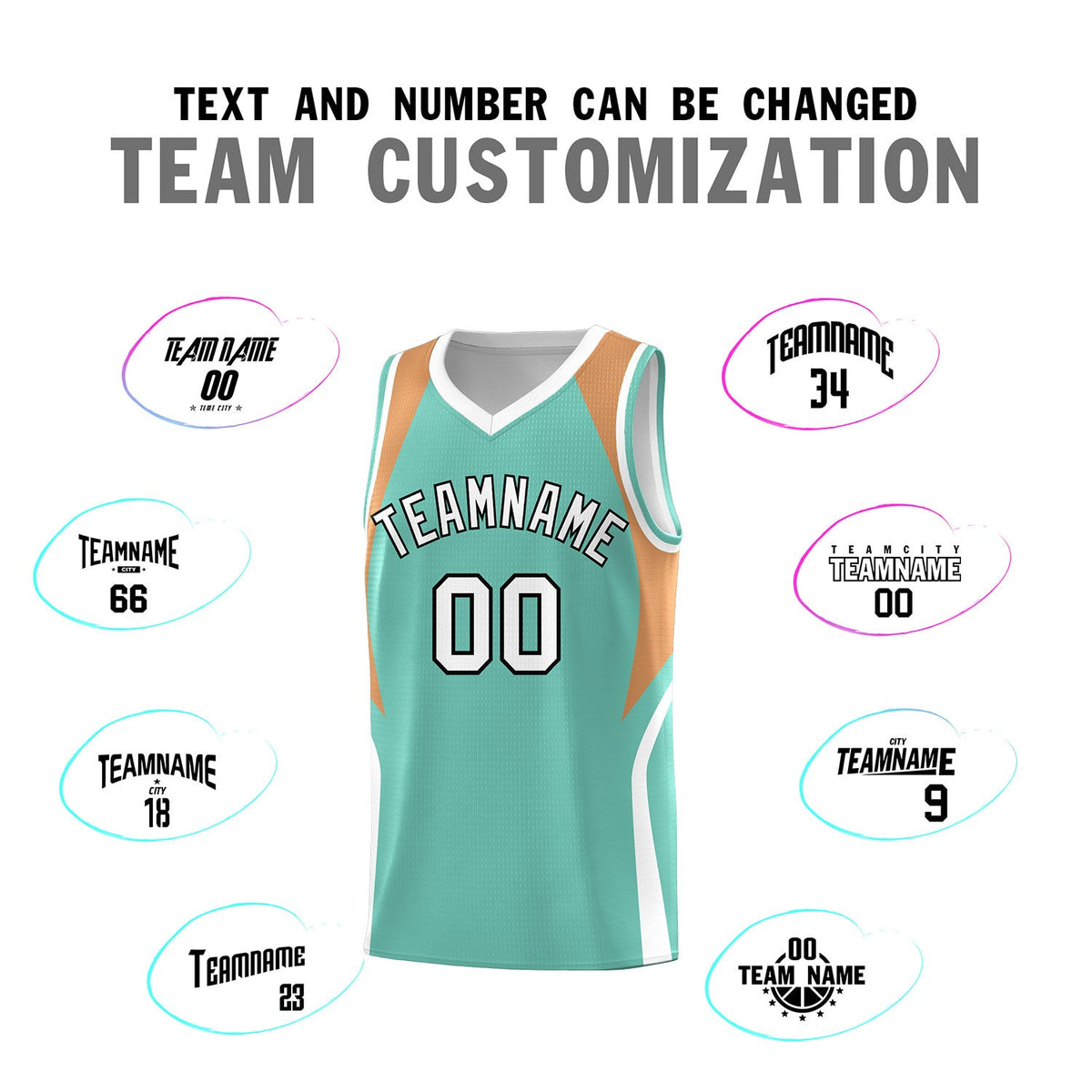 Custom Blue Buckskin Brown and White Color Block Sports Uniform Basketball Jersey