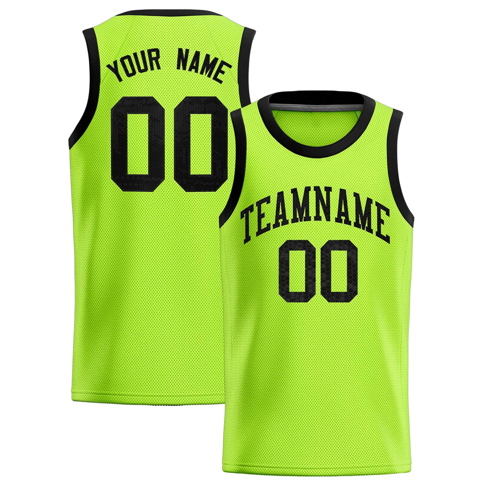 Custom Kelly Green Sequined Tops Athletic Basketball Jersey
