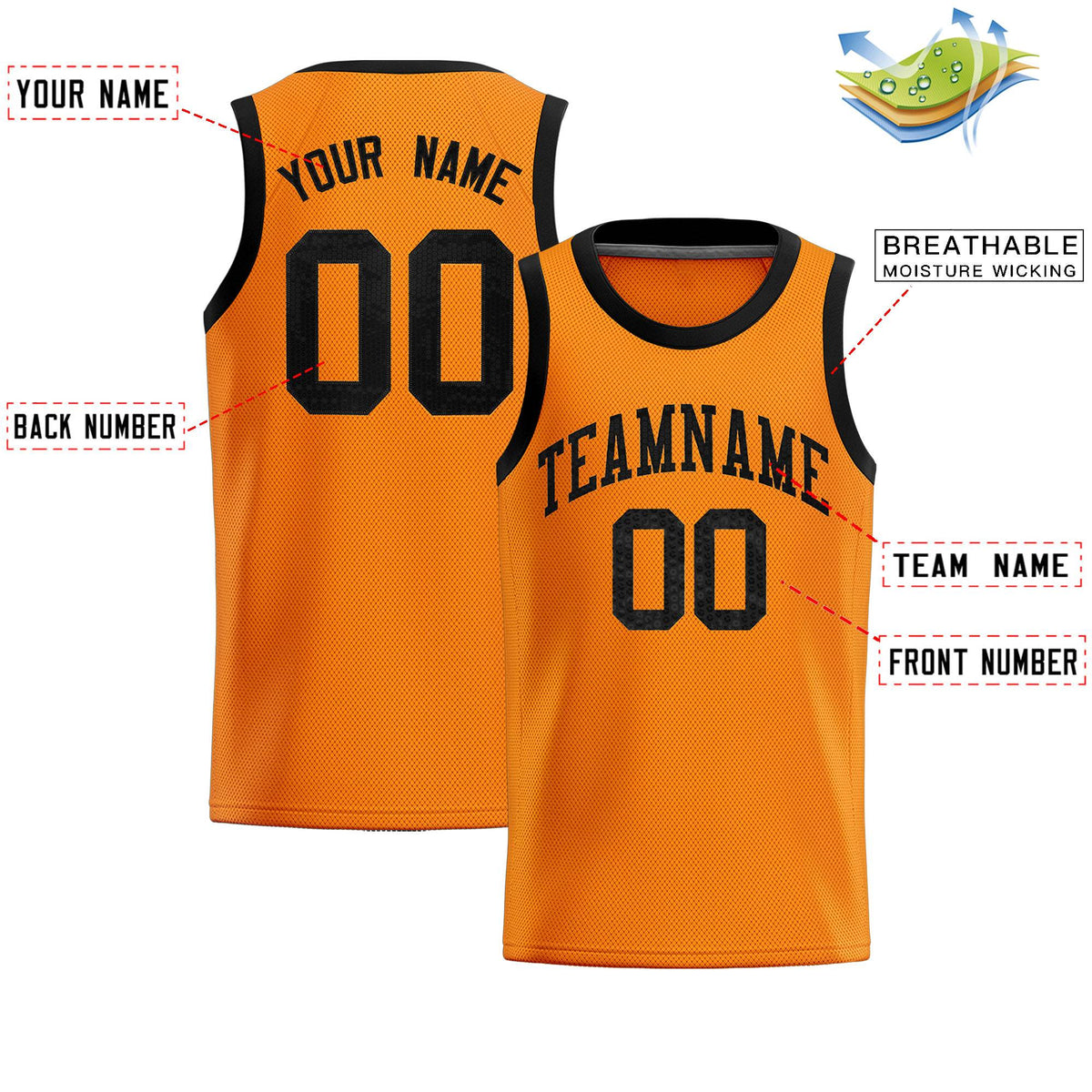 Custom Orange Sequined Tops Athletic Basketball Jersey