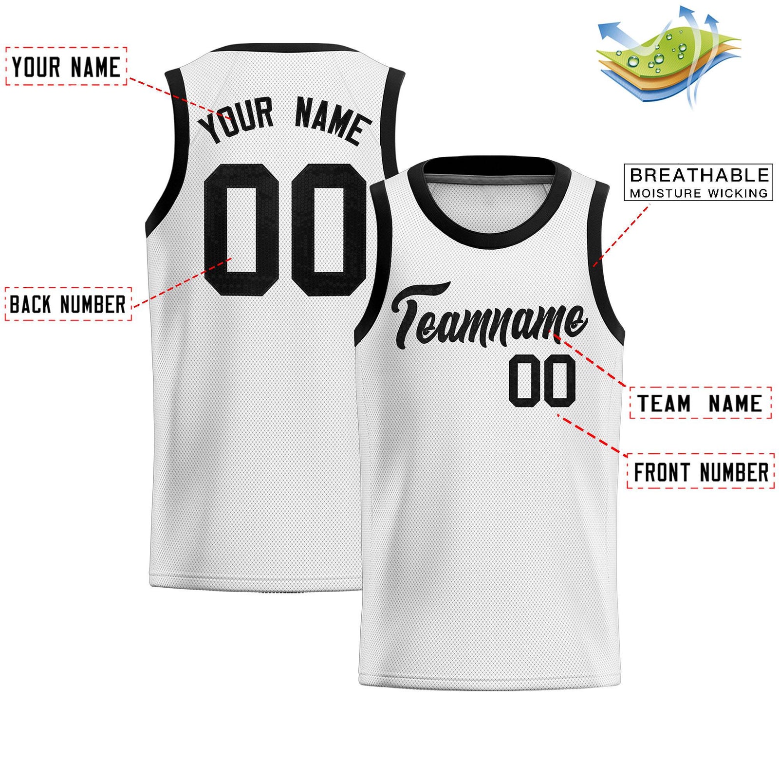 Custom White Sequined Tops Athletic Basketball Jersey