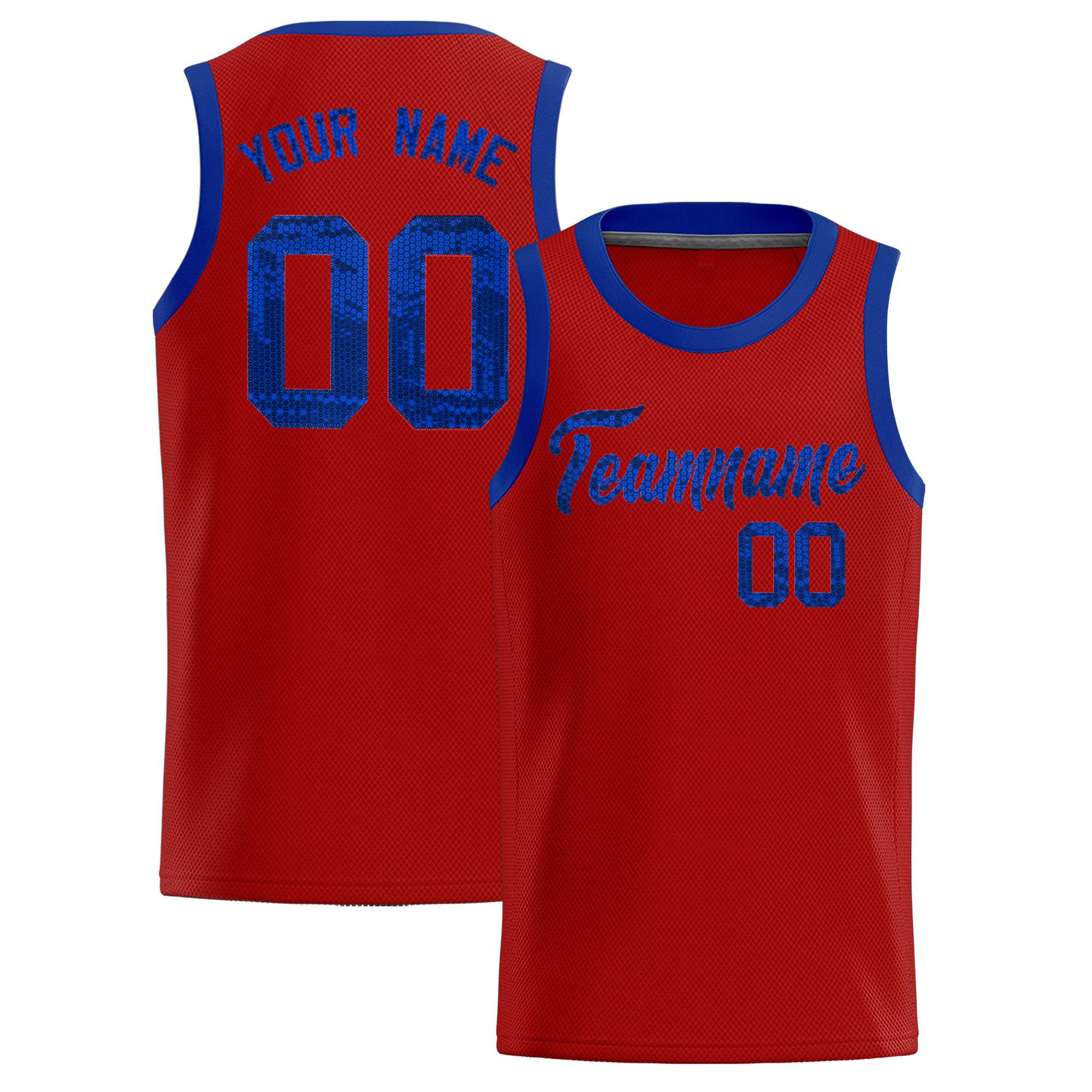 Custom Orange Sequined Tops Athletic Basketball Jersey
