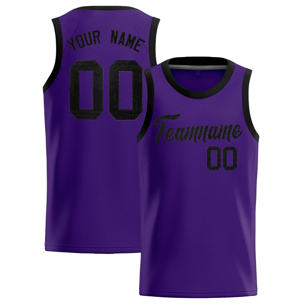Custom Purple Sequined Tops Athletic Basketball Jersey