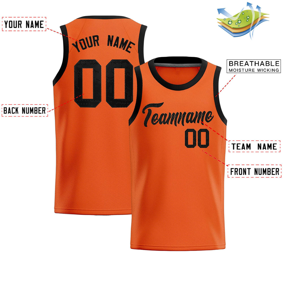 Custom Orange Sequined Tops Athletic Basketball Jersey