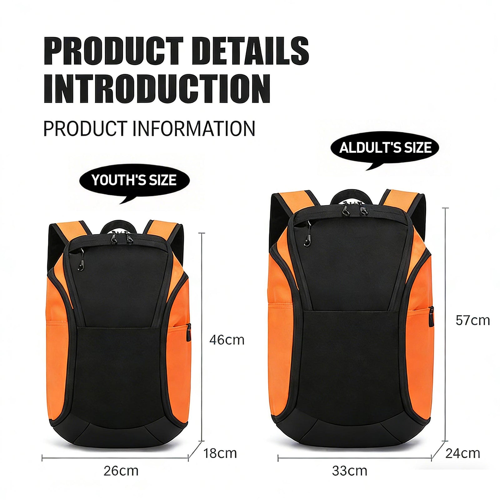Custom Basketball Backpack – Sports Taraining Bag with Separate Ball Compartment & Wet Dry Storage