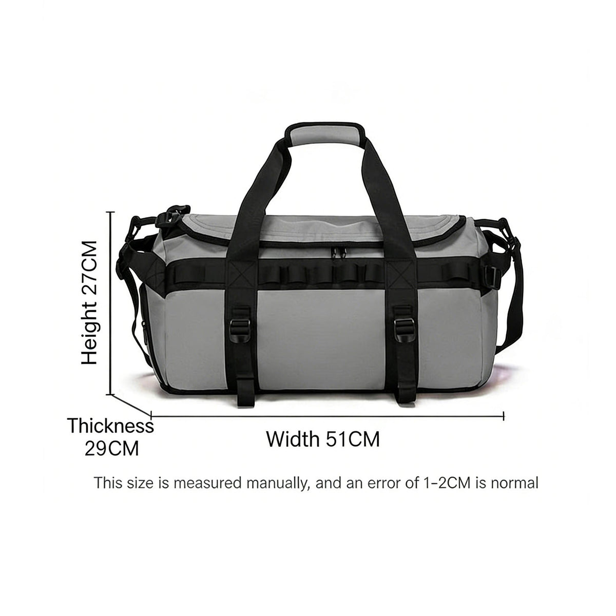 Waterproof Camping Duffel Bag – Outdoor Travel Storage Bag with Wet Dry Compartment