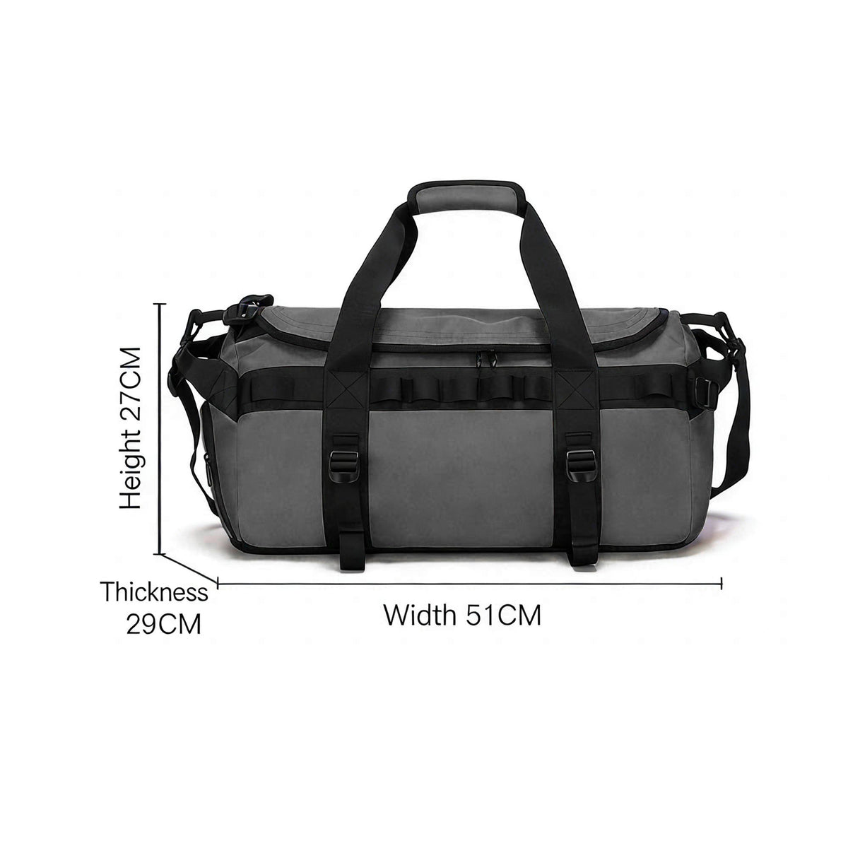 Waterproof Camping Duffel Bag – Outdoor Travel Storage Bag with Wet Dry Compartment