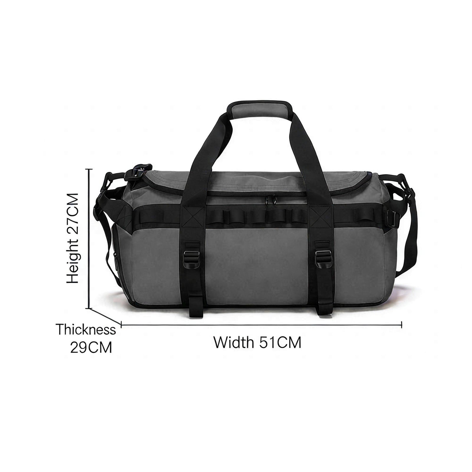 Waterproof Camping Duffel Bag – Outdoor Travel Storage Bag with Wet Dry Compartment