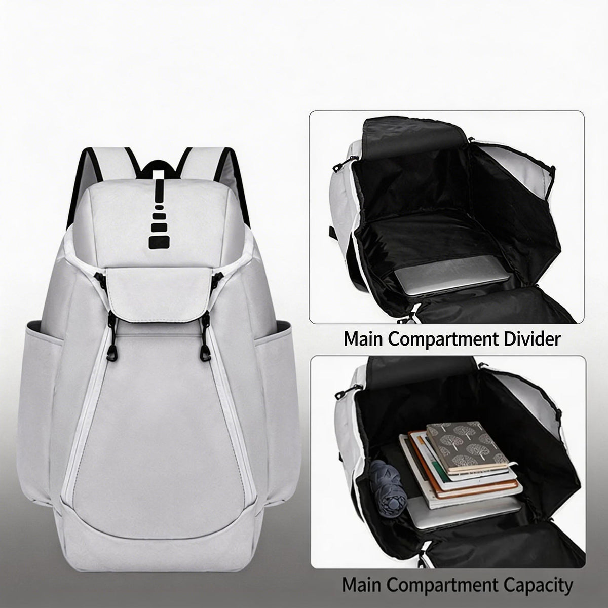 Custom Basketball Backpack – Large Capacity Oxford Sports Training Backpack with Ball Storage Compartment