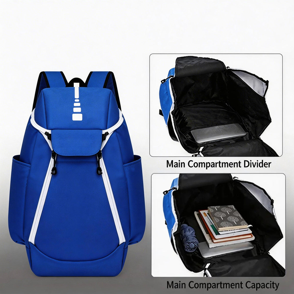Custom Basketball Backpack – Large Capacity Oxford Sports Training Backpack with Ball Storage Compartment