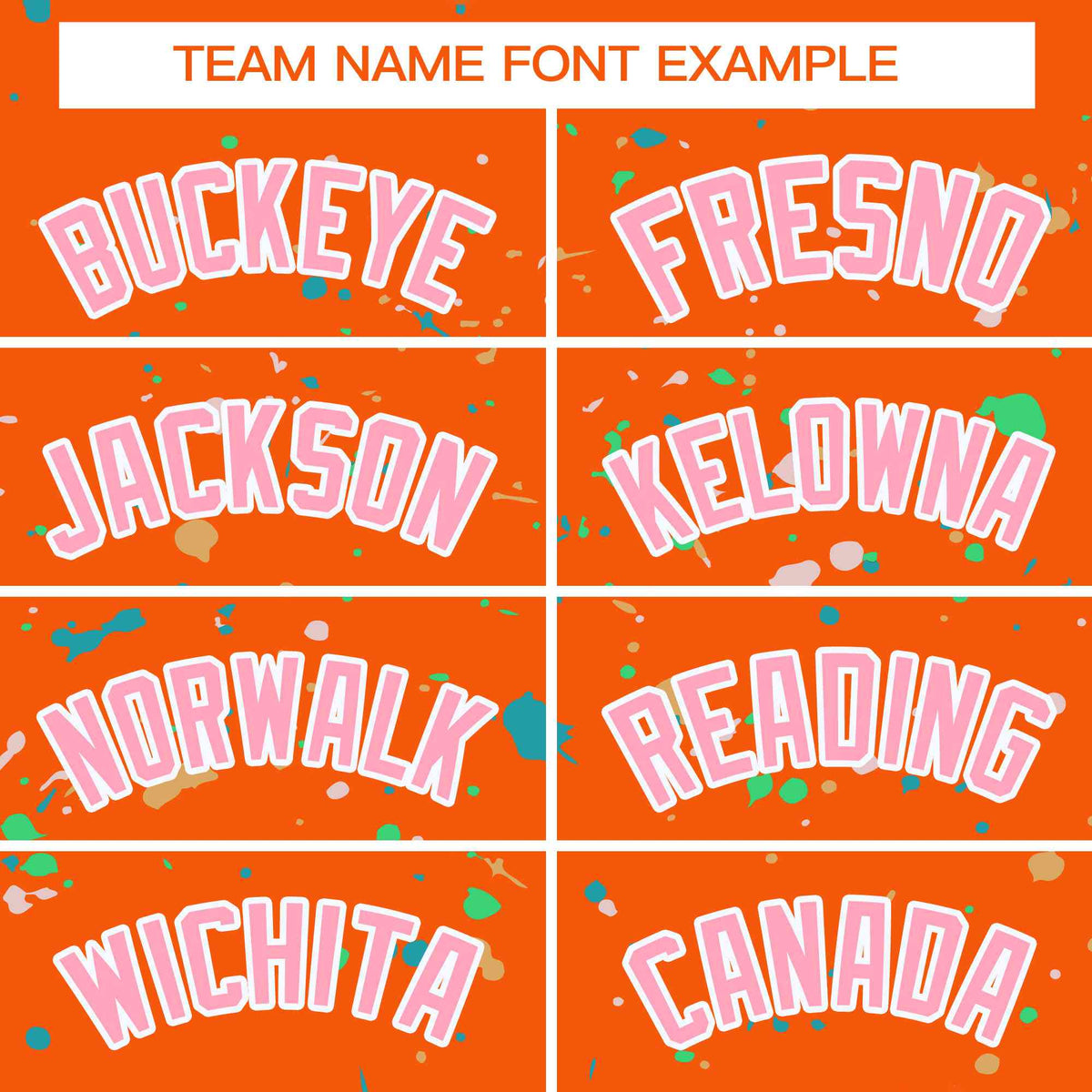 Custom Orange Pink-White Splash Graffiti Pattern Authentic Baseball Jersey