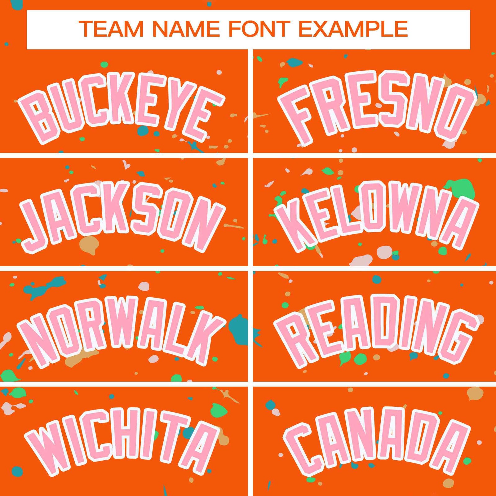 Custom Orange Pink-White Splash Graffiti Pattern Authentic Baseball Jersey