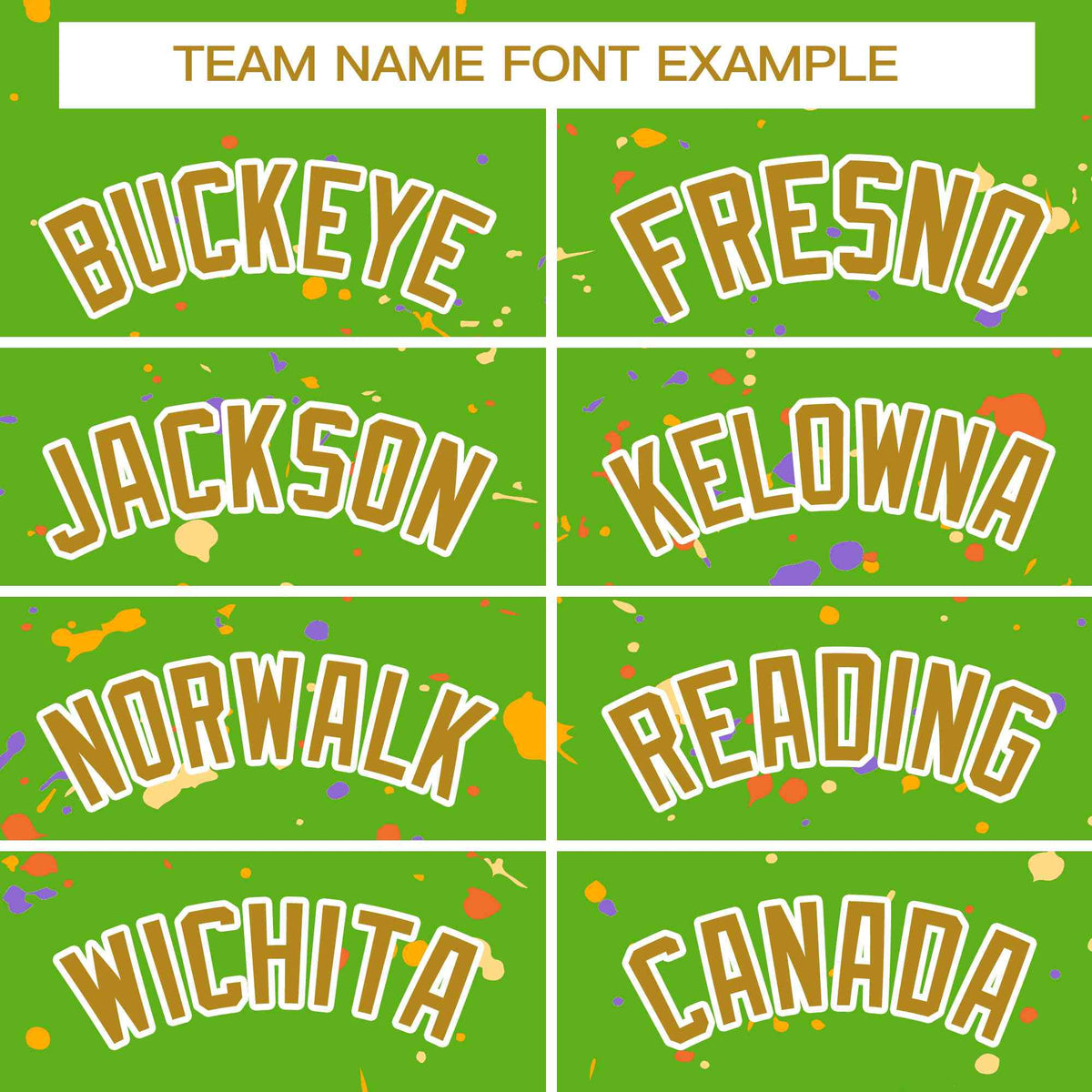 Custom Green Old Gold-White Splash Graffiti Pattern Authentic Baseball Jersey