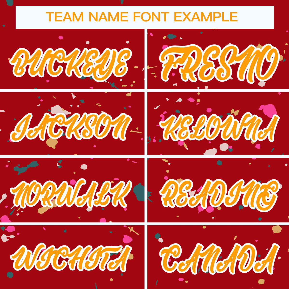 Custom Red Yellow-White Splash Graffiti Pattern Authentic Baseball Jersey