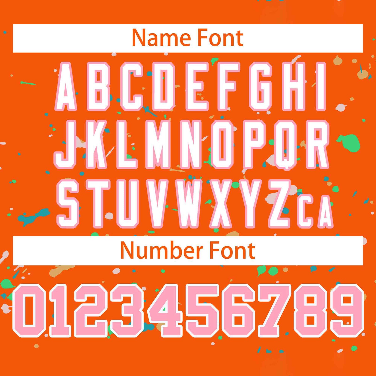 Custom Orange Pink-White Splash Graffiti Pattern Authentic Baseball Jersey