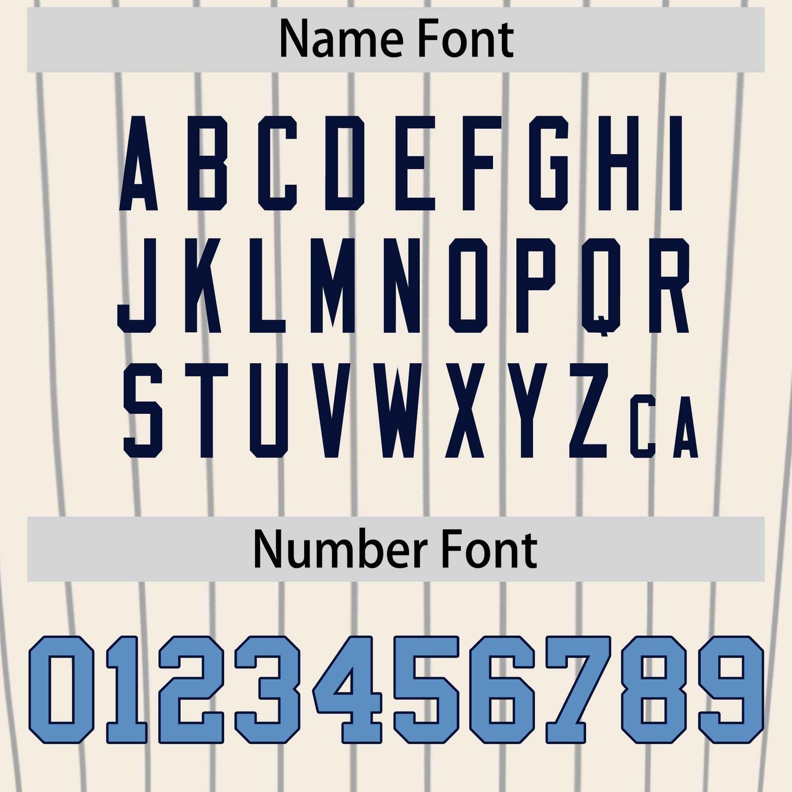 Custom Cream Light Blue Pinstripe Authentic Baseball Jersey