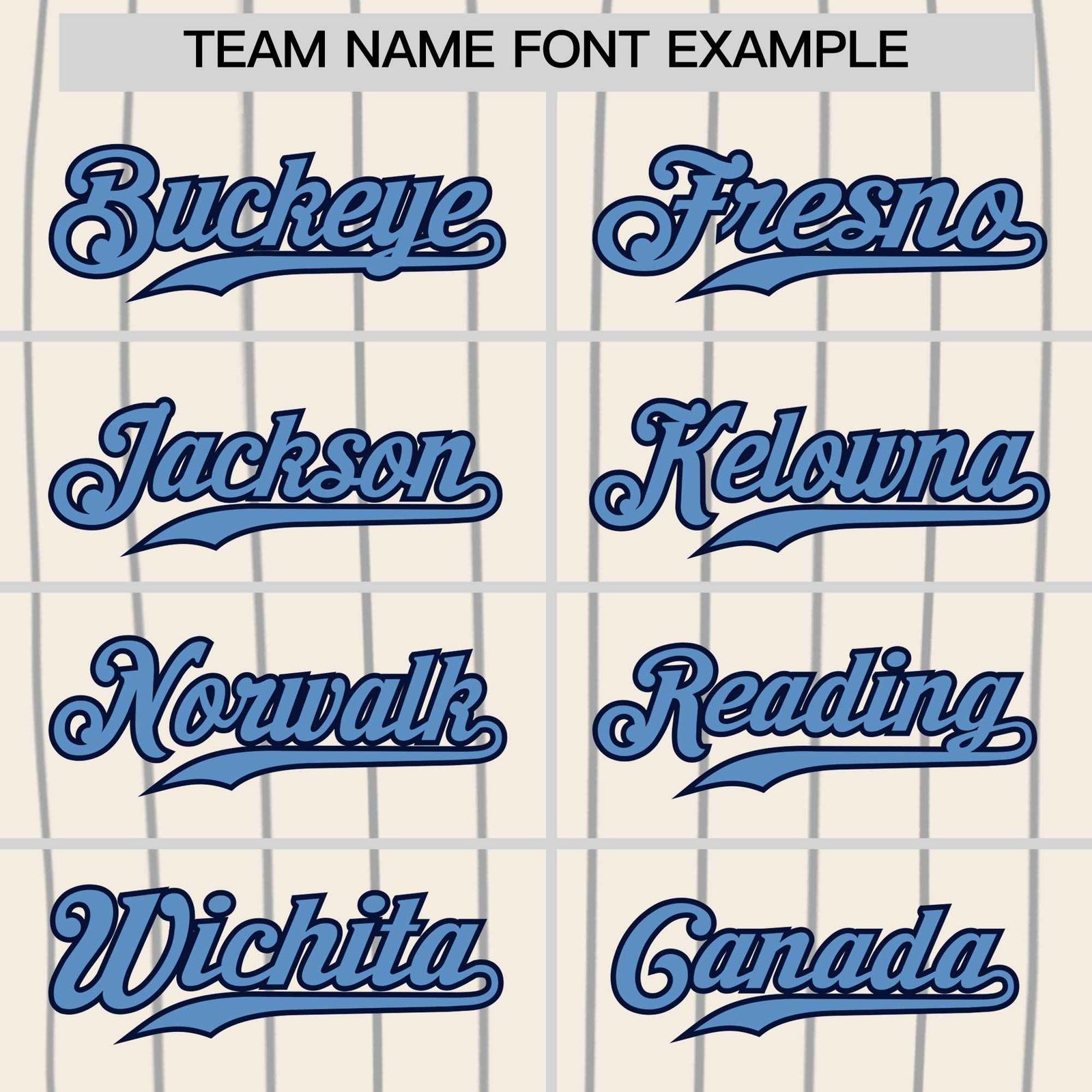 Custom Cream Light Blue Pinstripe Authentic Baseball Jersey