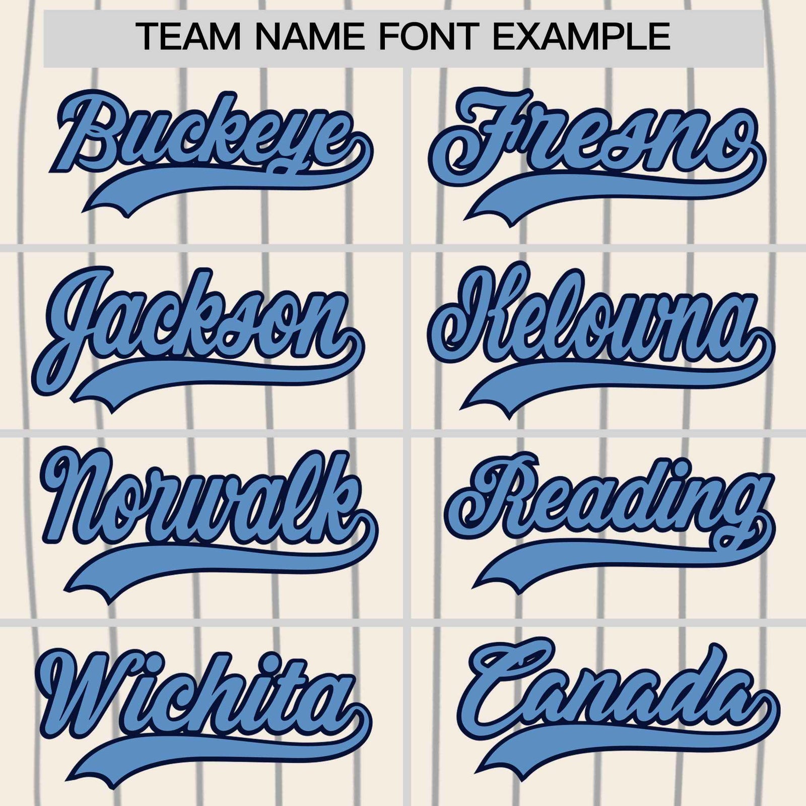 Custom Cream Light Blue Pinstripe Authentic Baseball Jersey