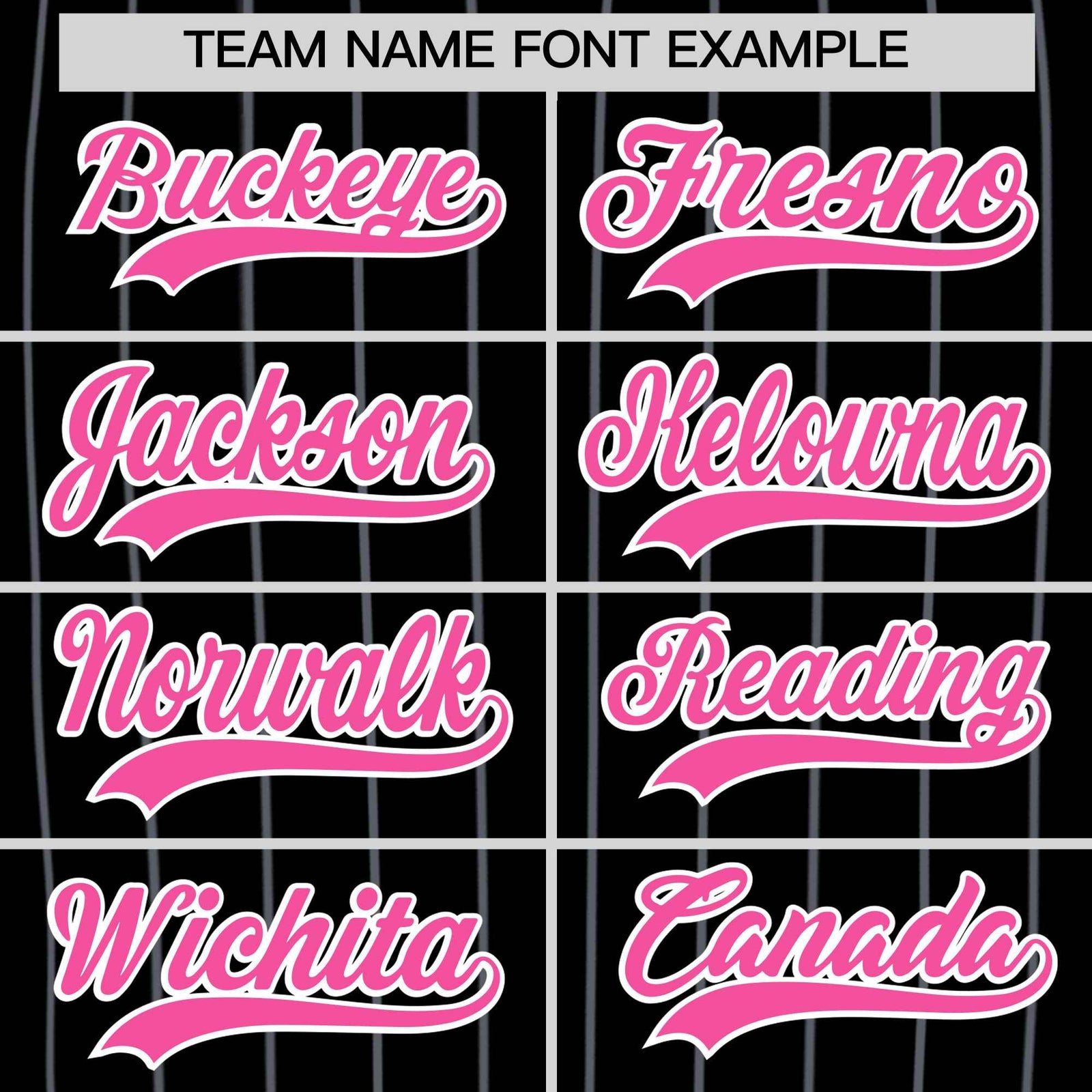 Custom Black Pink Pinstripe Authentic Baseball Jersey