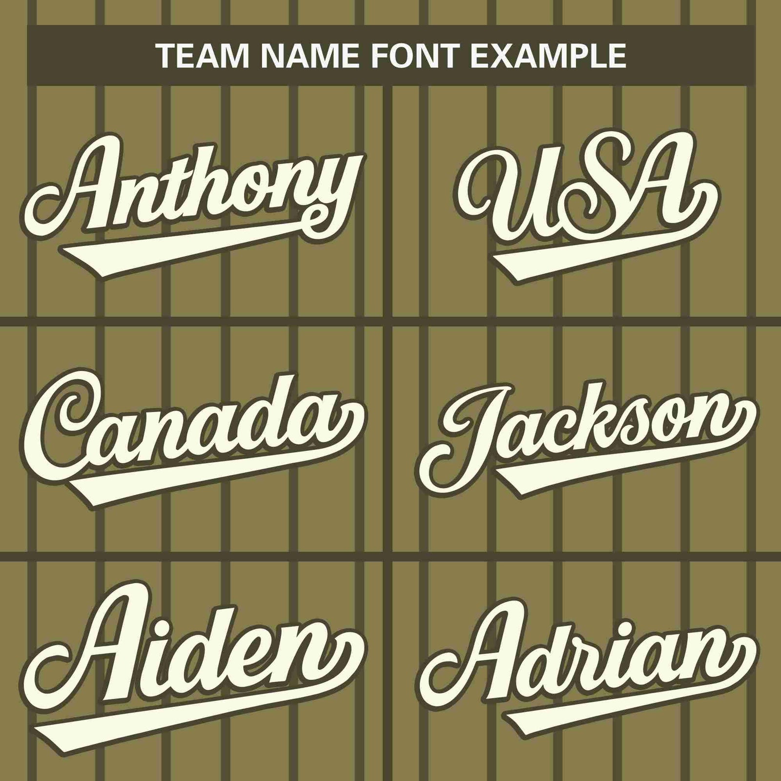 Custom Desert Yellow Olive Stripe Fashion Design Full Button Authentic Baseball Jersey