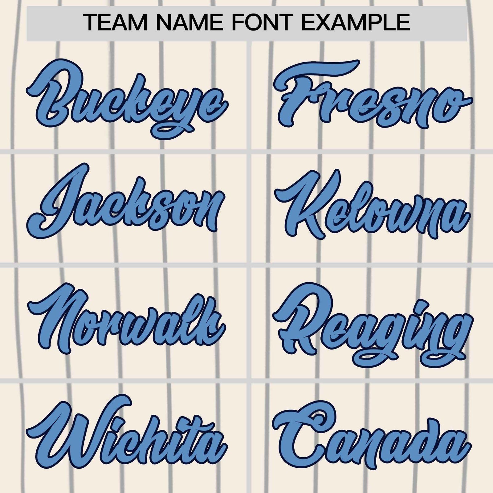 Custom Cream Light Blue Pinstripe Authentic Baseball Jersey