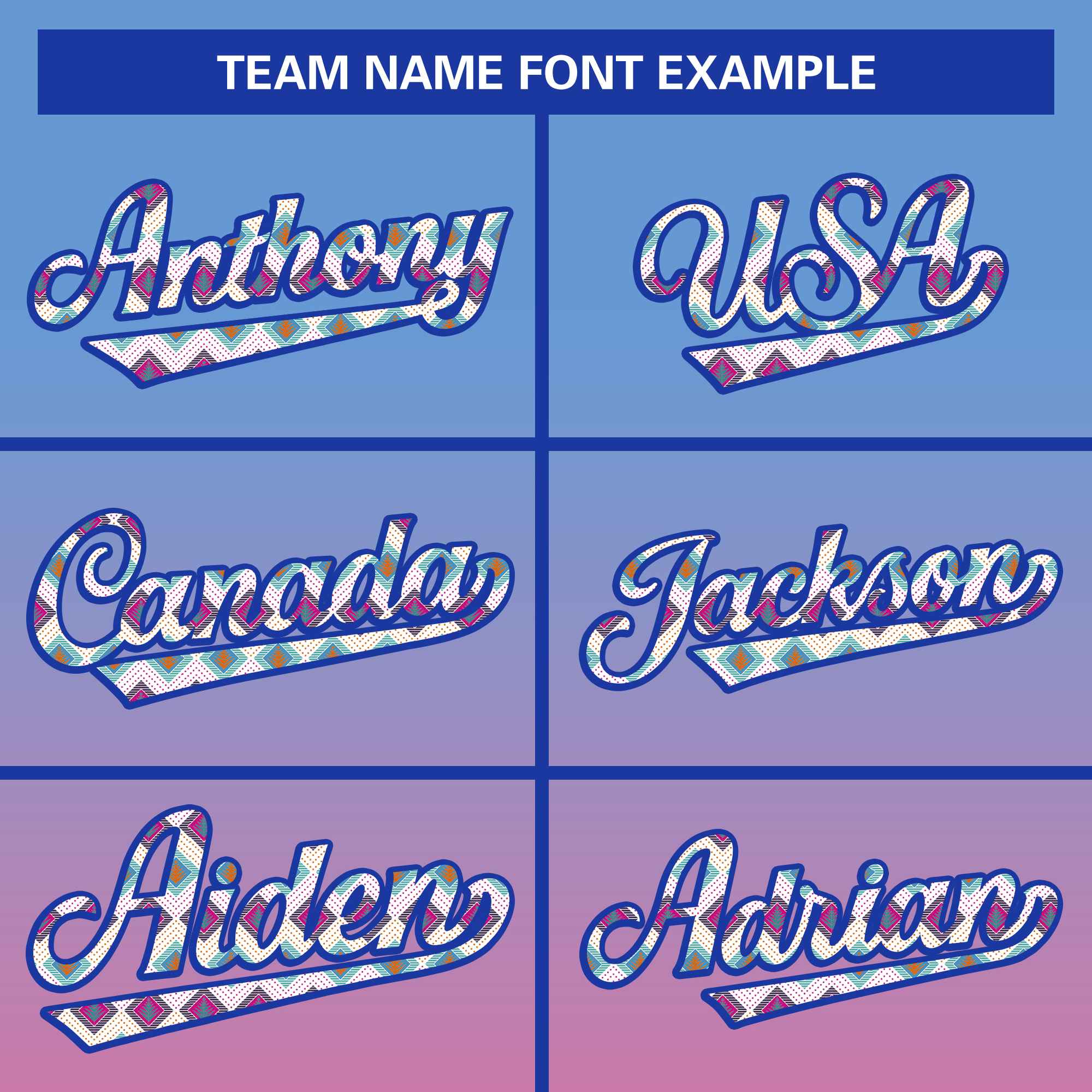 Custom Gradient Fashion Baseball Jersey Personalized Ethnic Pattern Name Number for Men Women Youth