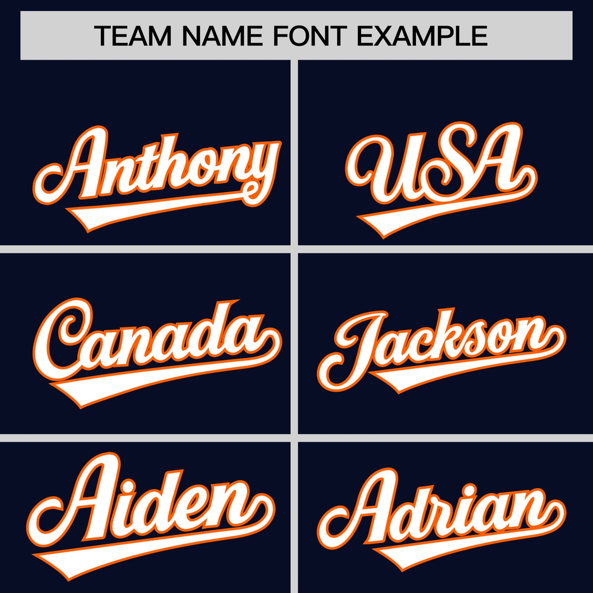 Custom Hockey Hoodie Jersey Navy Orange Raglan Sleeves Lace-Up Neck Personal Name &amp; Number &amp; Logo