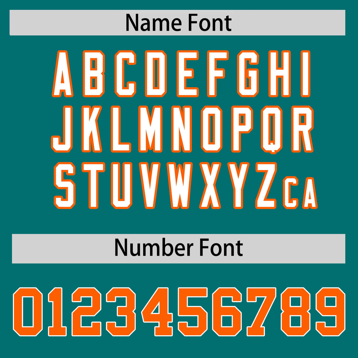 Custom Hockey Hoodie Jersey Teal Orange Classic Style Add Name,Number&amp;Logo