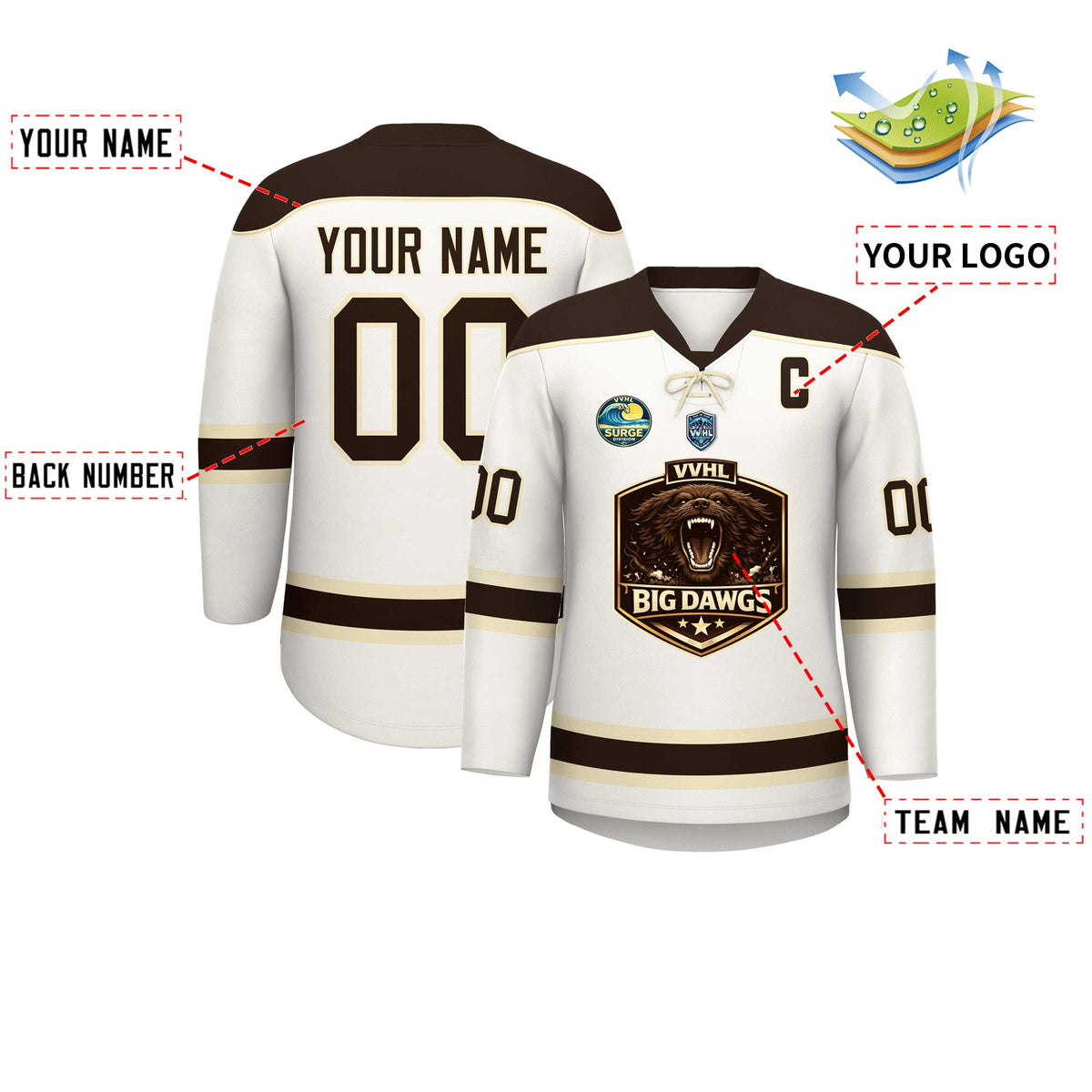 VVHL S10 BIG DAWGS Hockey Jersey