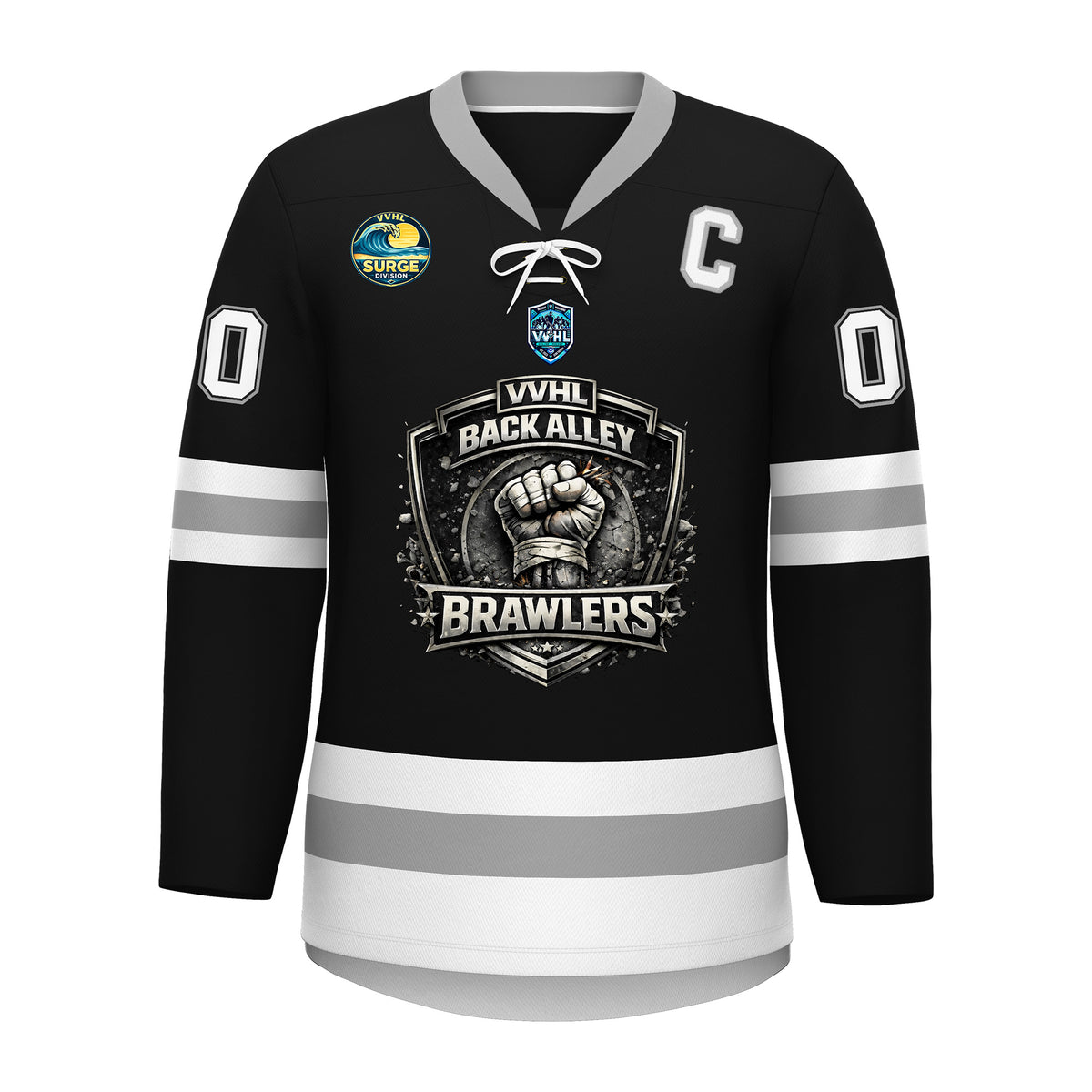 VVHL S10 BACK ALLEY BRAWLERS Hockey Jersey