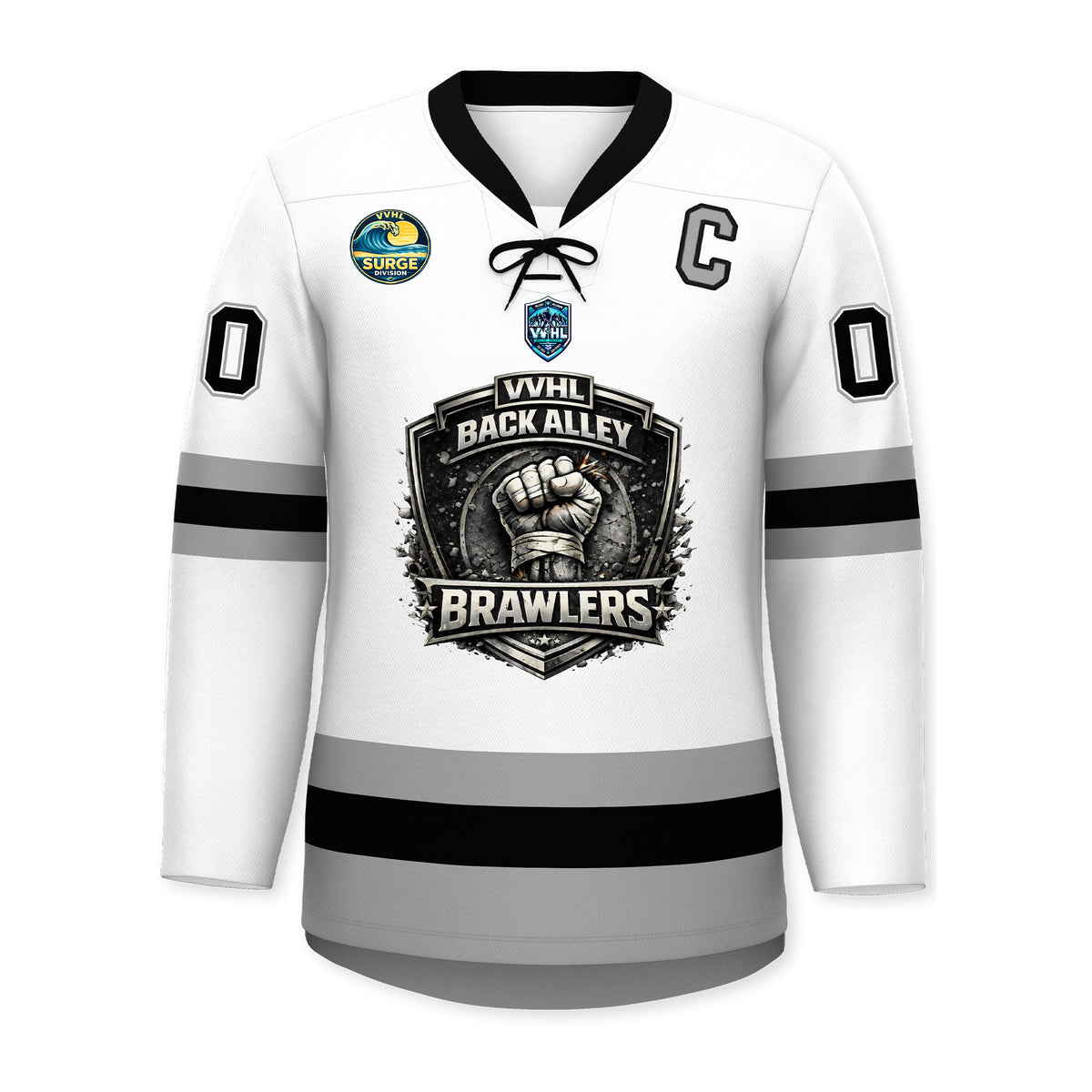 VVHL S10 BACK ALLEY BRAWLERS Hockey Jersey