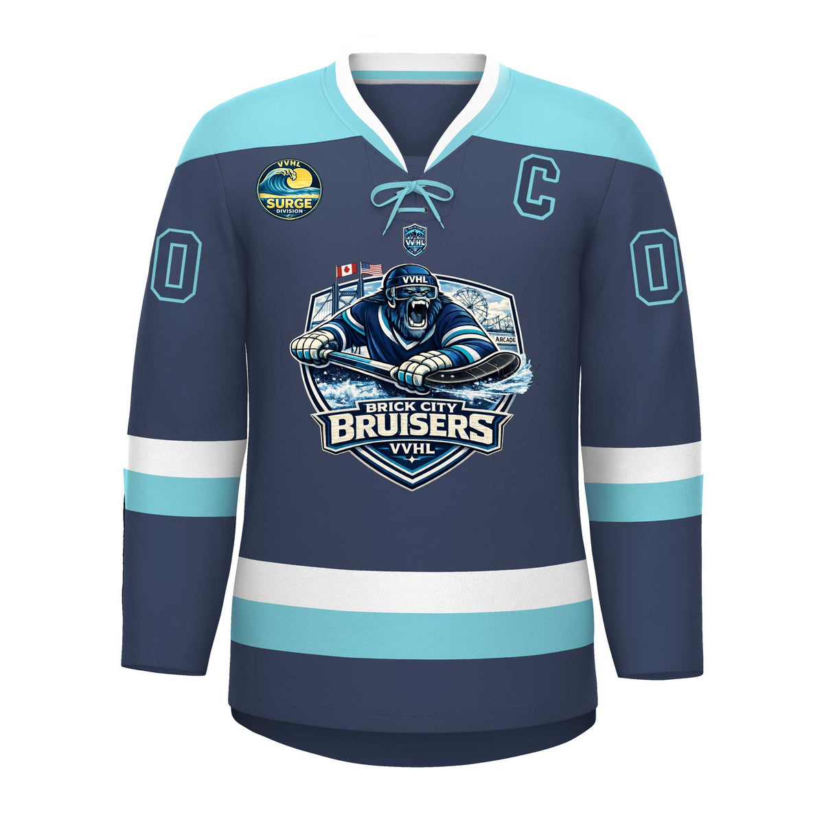 VVHL S10 BRICK CITY BRUISERS Hockey Jersey