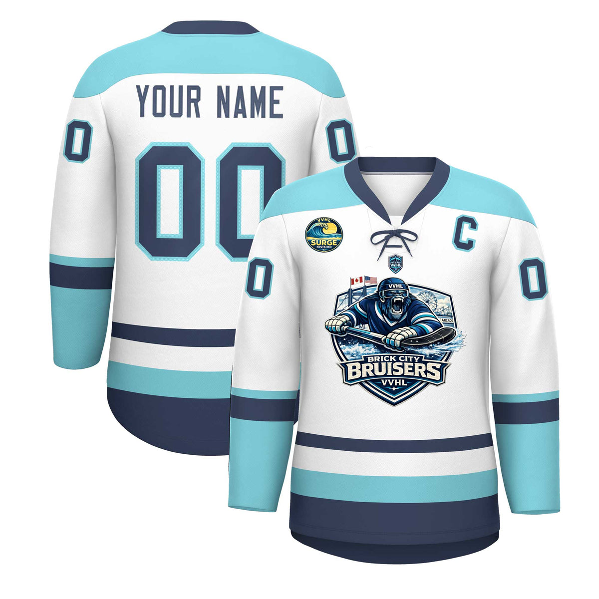 VVHL S10 BRICK CITY BRUISERS Hockey Jersey