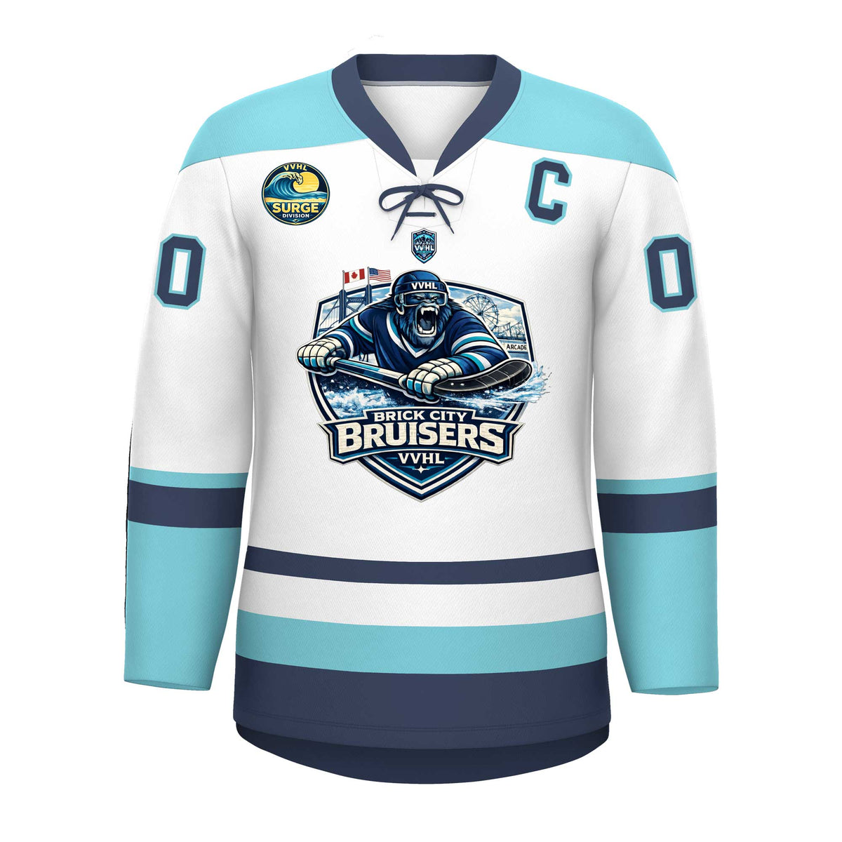 VVHL S10 BRICK CITY BRUISERS Hockey Jersey