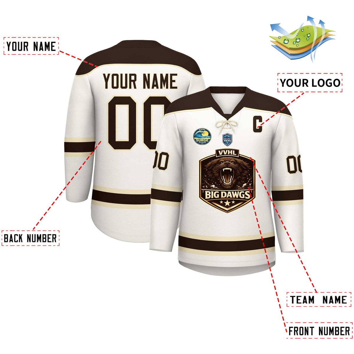 VVHL S11 Big dawgs   Hockey Jersey