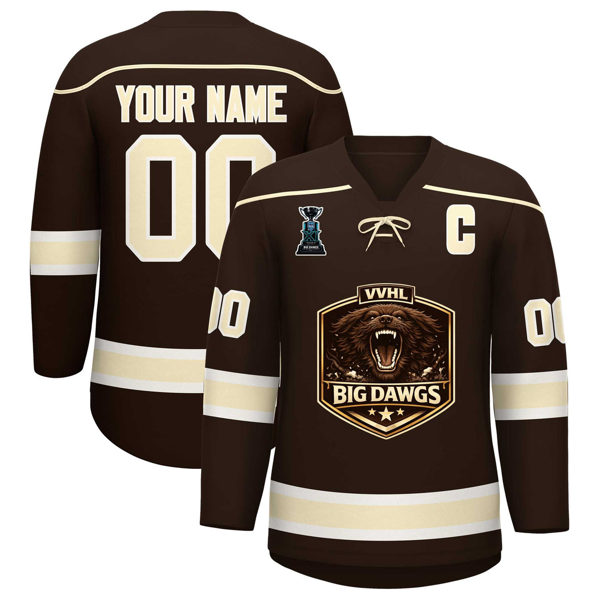 VVHL S11 Big Dawgs Champion Jersey Hockey Jersey