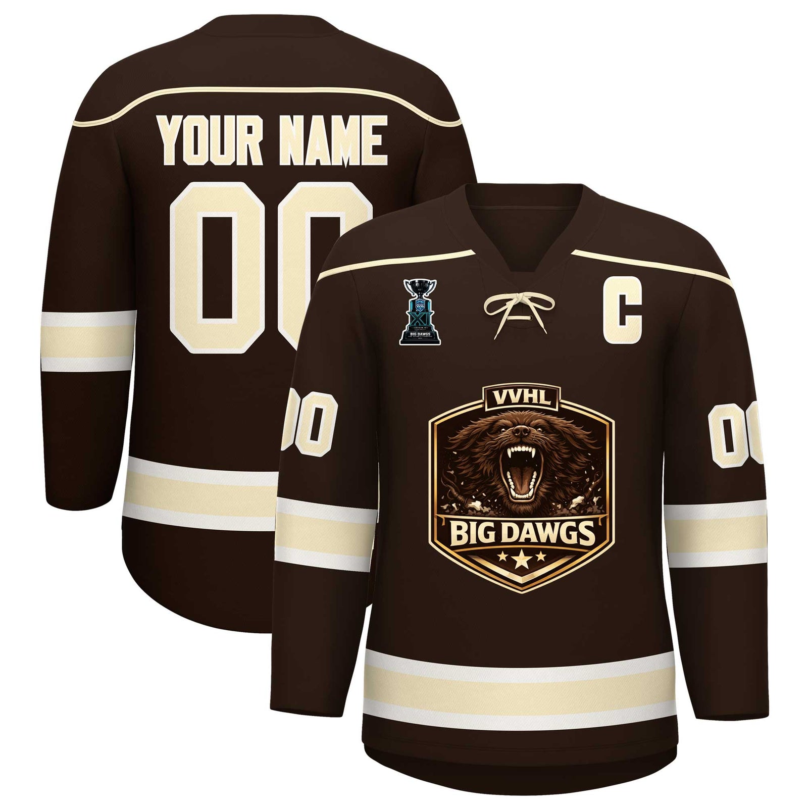 VVHL S11 Big Dawgs Champion Jersey Hockey Jersey