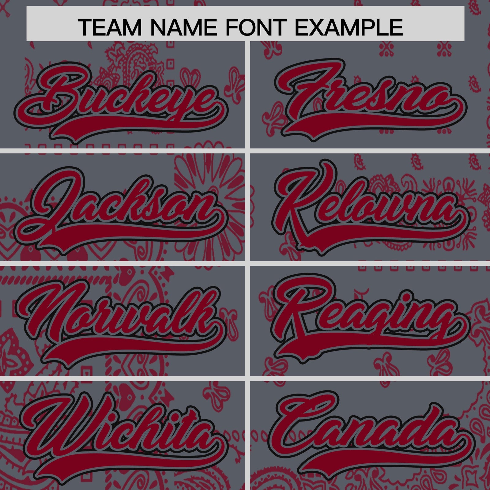 Custom Red Dark Gray White Cashew Flower Graffiti Pattern V-Neck Hockey Jersey| KXKSHOP