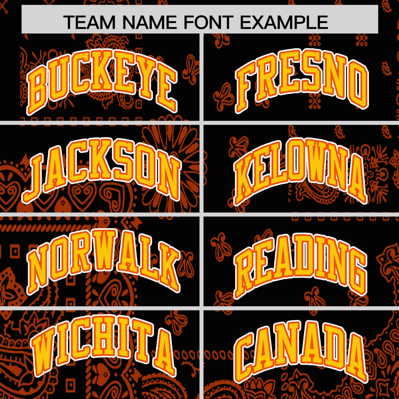 Custom Orange White Black Cashew Flower Graffiti Pattern V-Neck Hockey Jersey| KXKSHOP