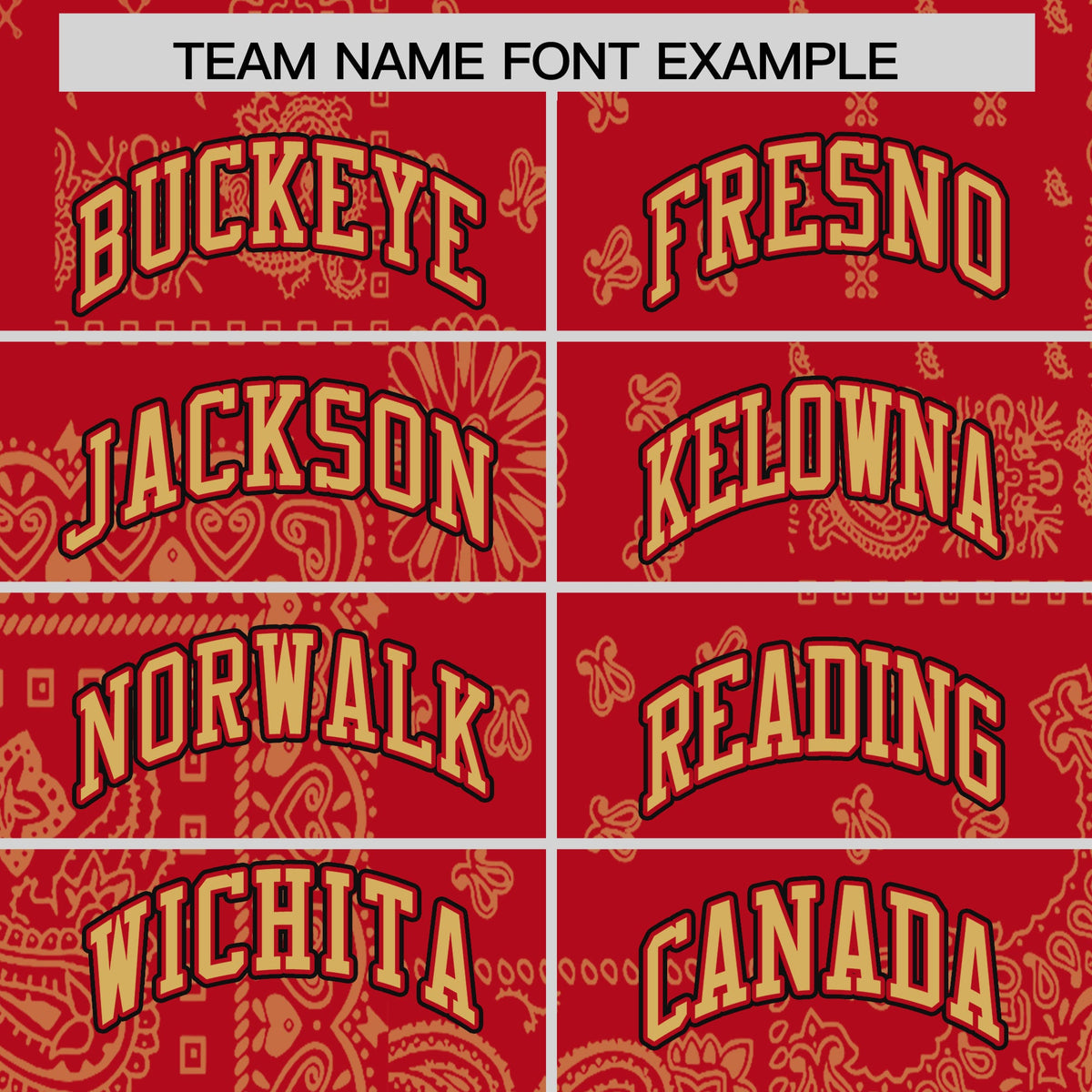 Custom Old Gold Red White Cashew Flower Graffiti Pattern V-Neck Hockey Jersey| KXKSHOP