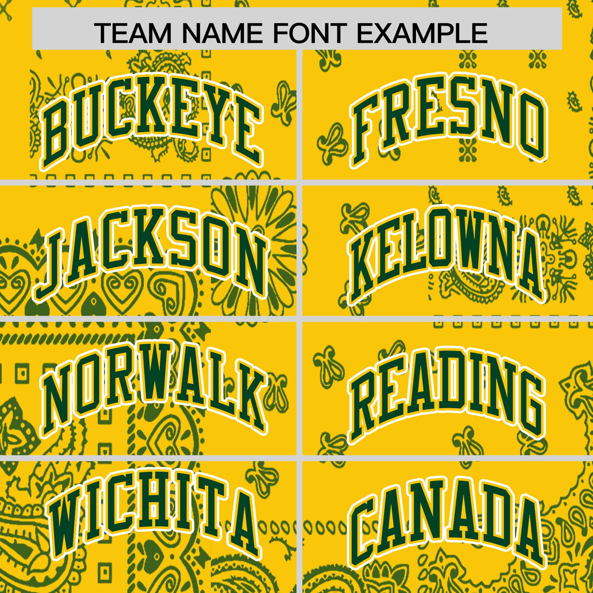 Custom Gold Green White Cashew Flower Graffiti Pattern V-Neck Hockey Jersey| KXKSHOP