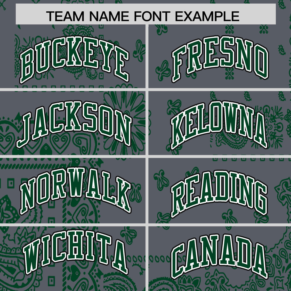 Custom Green Dark Gray White Cashew Flower Graffiti Pattern V-Neck Hockey Jersey| KXKSHOP