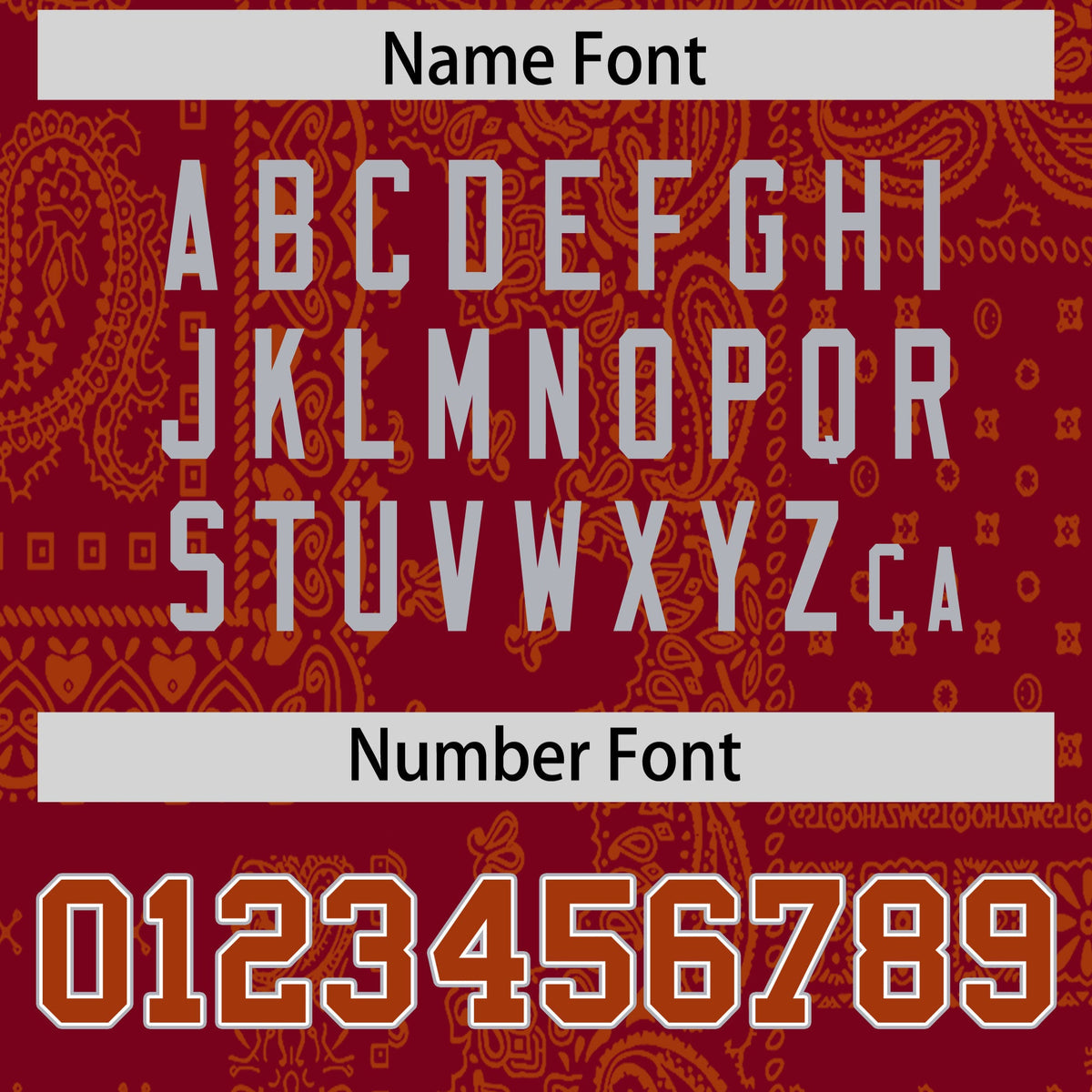 Custom Dark Orange Crimson White Cashew Flower Graffiti Pattern V-Neck Hockey Jersey| KXKSHOP